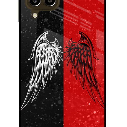 Wings Samsung M33 5G Glass Case