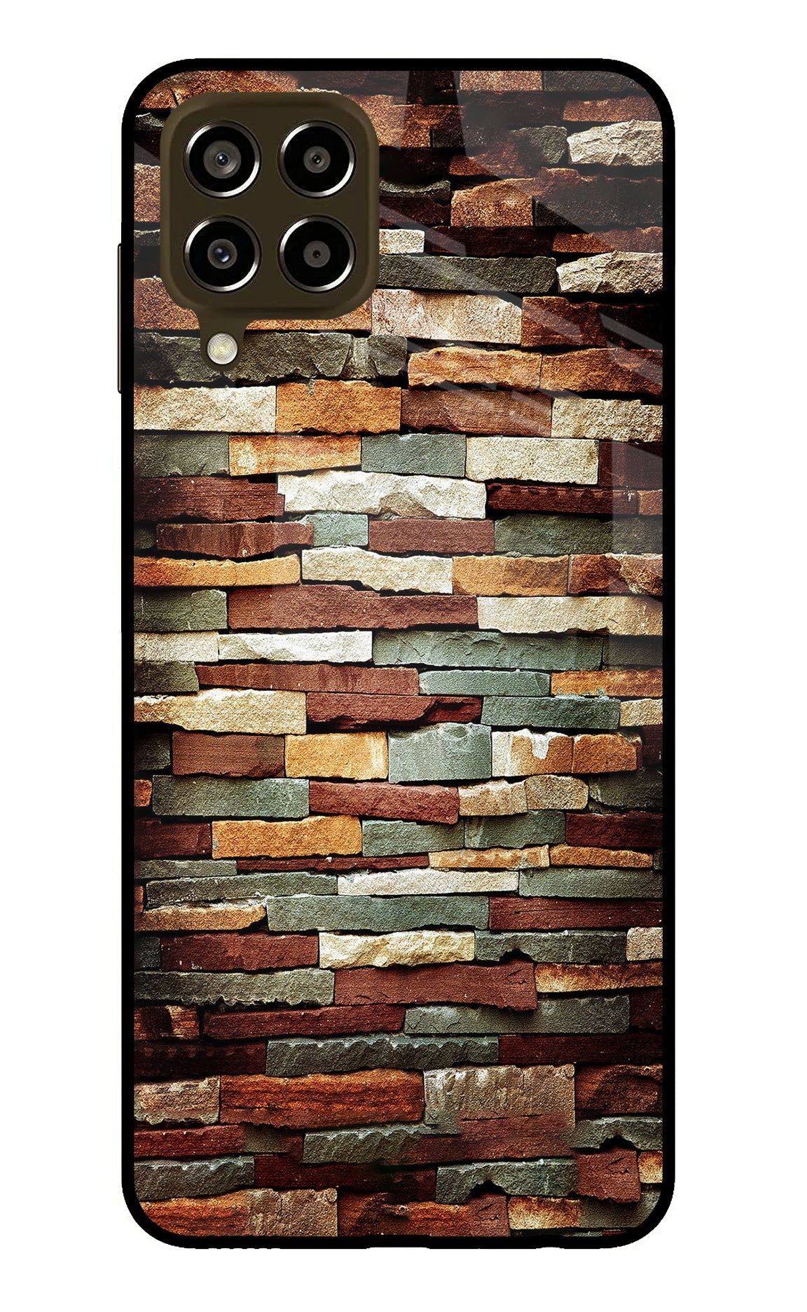 Bricks Pattern Samsung M33 5G Back Cover