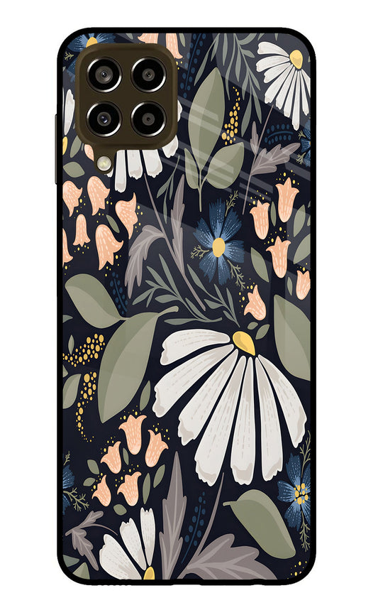 Flowers Art Samsung M33 5G Glass Case