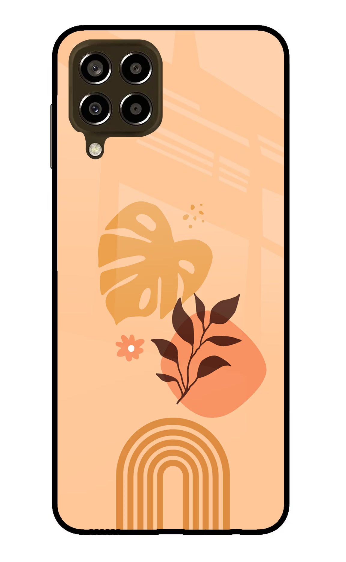 Bohemian Art Samsung M33 5G Glass Case Back Cover by Casekaro