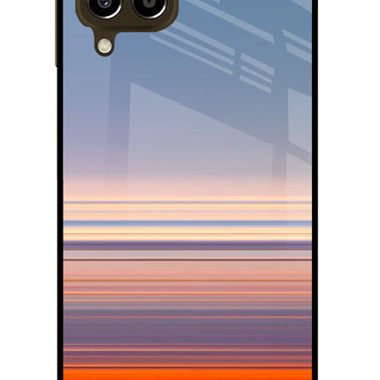 Morning Colors Samsung M33 5G Glass Case Back Cover by Casekaro