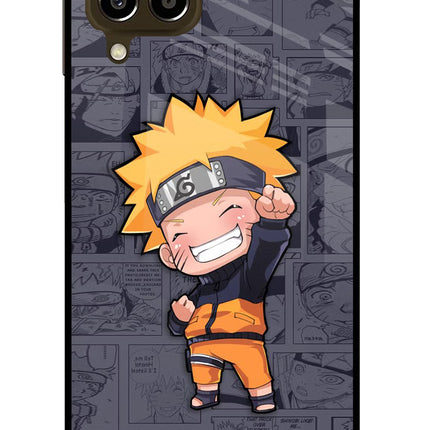Chota Naruto Samsung M33 5G Glass Case Back Cover by Casekaro