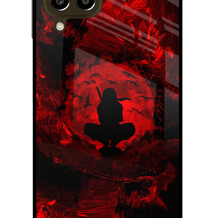Itachi Uchiha Samsung M33 5G Glass Case Back Cover by Casekaro