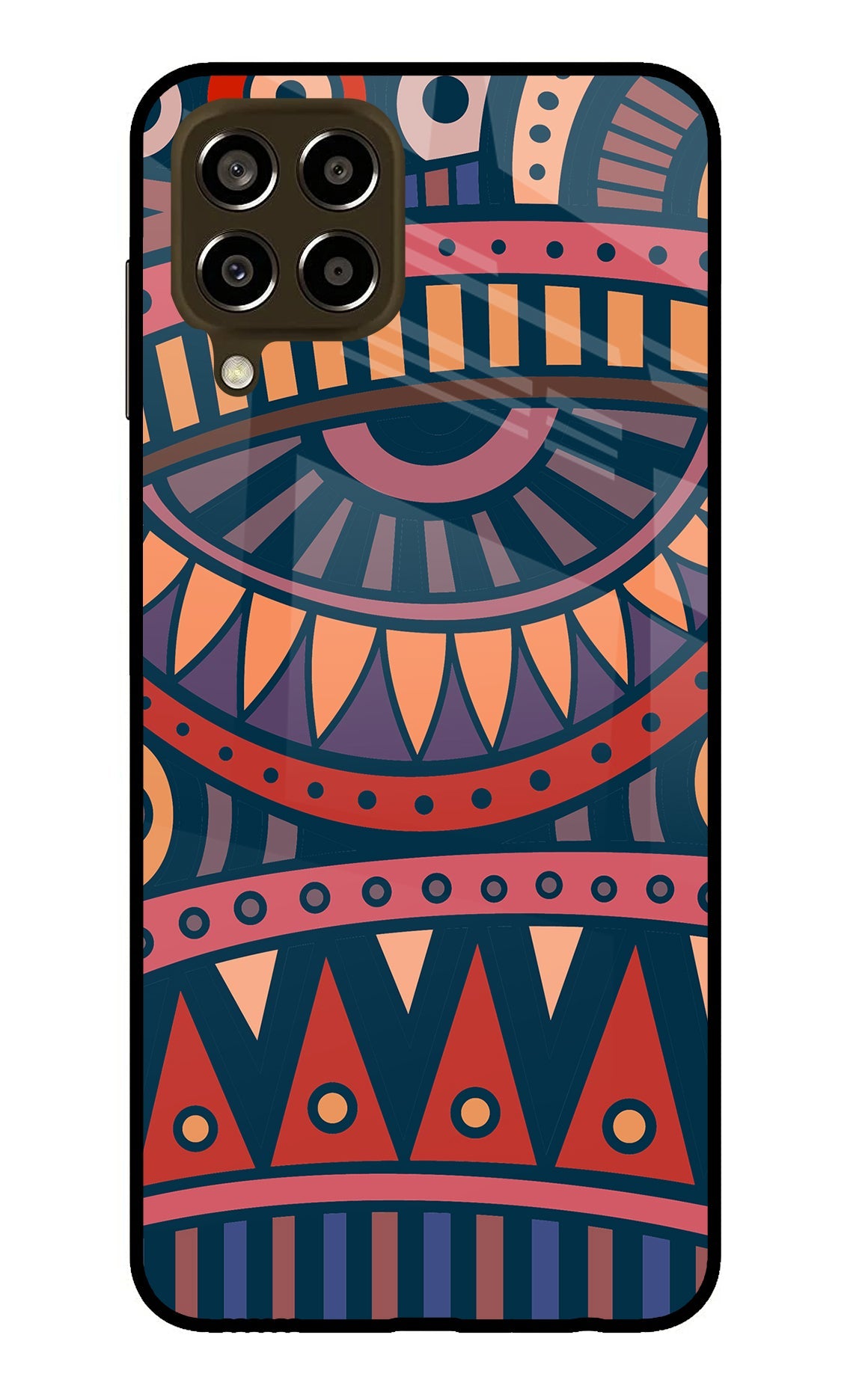 African Culture Design Samsung M33 5G Glass Case