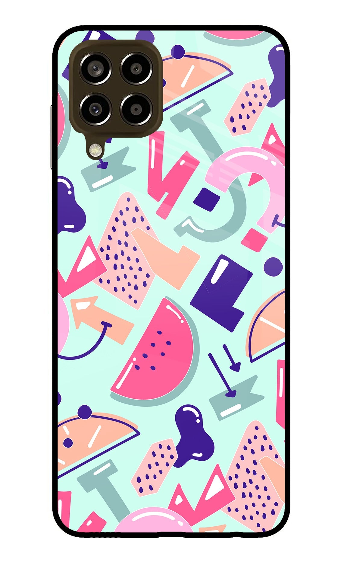 Doodle Pattern Samsung M33 5G Glass Case