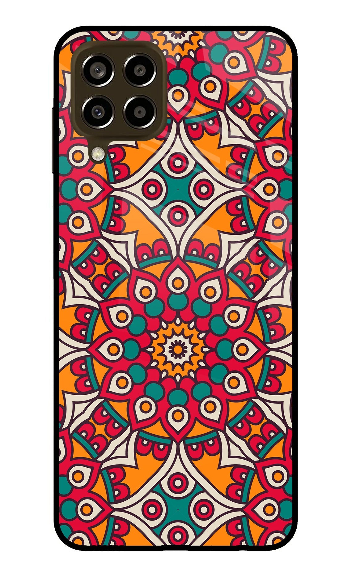 Mandala Art Samsung M33 5G Glass Case