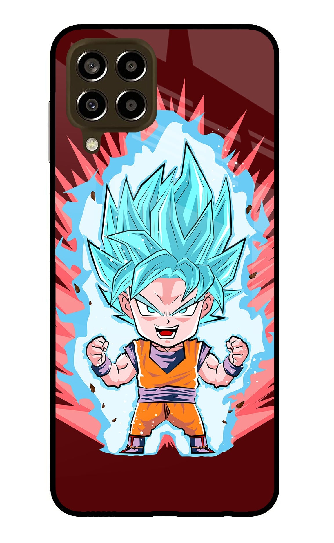 Goku Little Samsung M33 5G Glass Case