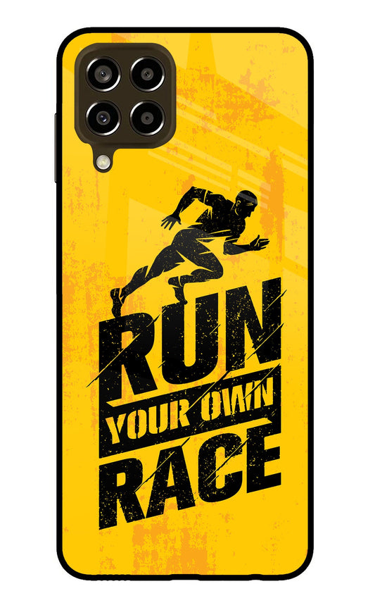 Run Your Own Race Samsung M33 5G Glass Case