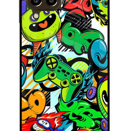 Game Doodle Samsung M33 5G Glass Case