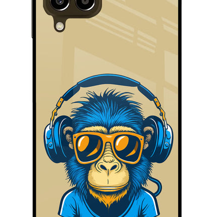 Monkey Headphone Samsung M33 5G Glass Case