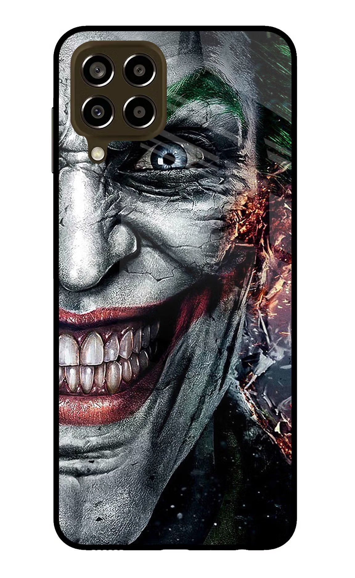 Joker Cam Samsung M33 5G Glass Case Back Cover by Casekaro
