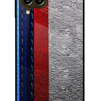 BMW Stripes Samsung M33 5G Glass Case