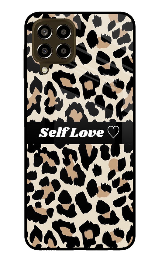 Leopard Print Self Love Samsung M33 5G Glass Case