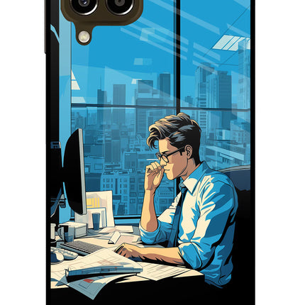 Focused Hustler (AI Generated) Samsung M33 5G Glass Case Back Cover by Casekaro