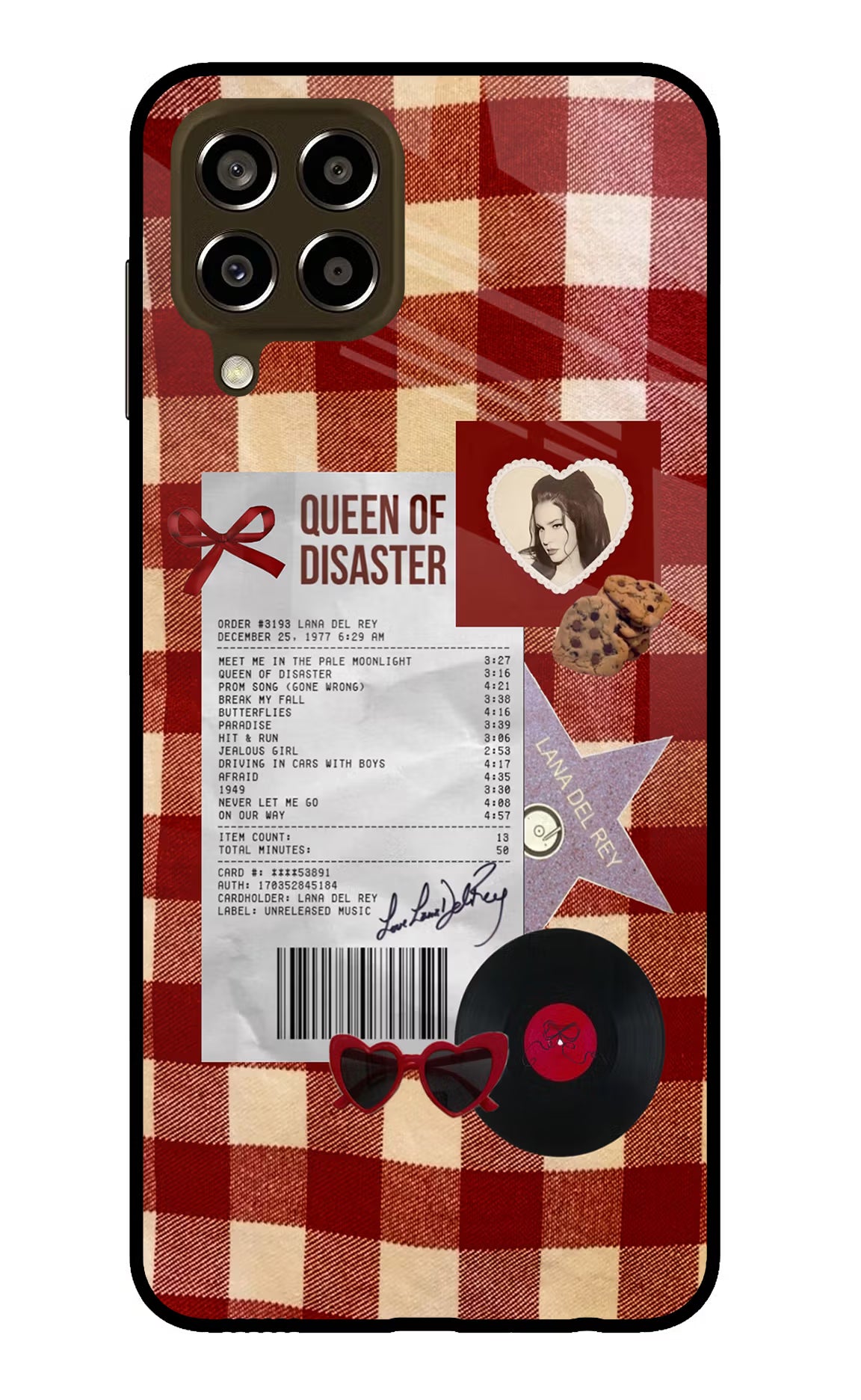 Queen of Disaster Samsung M33 5G Glass Case Back Cover by Casekaro