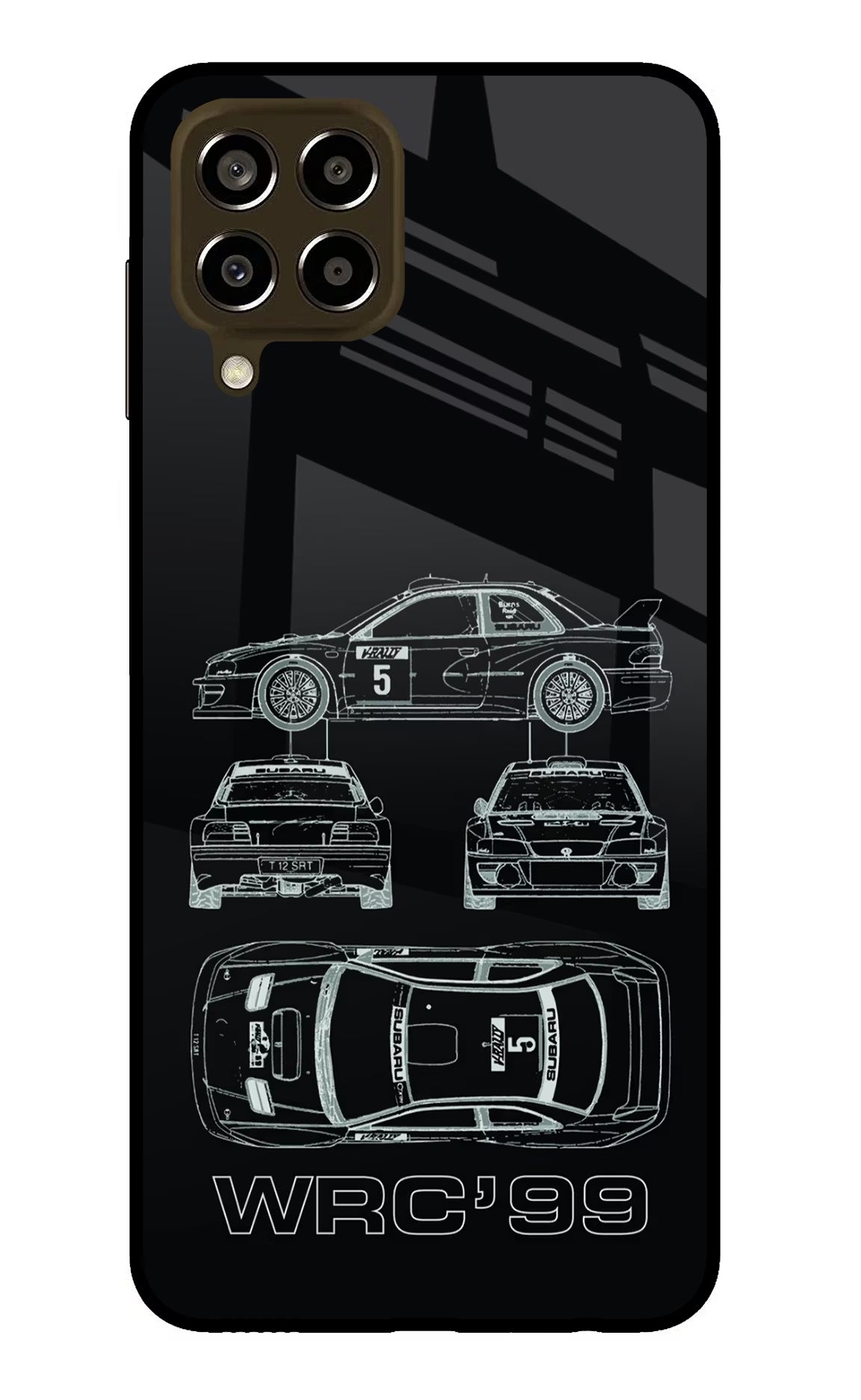 WRC'99 Samsung M33 5G Glass Case Back Cover by Casekaro