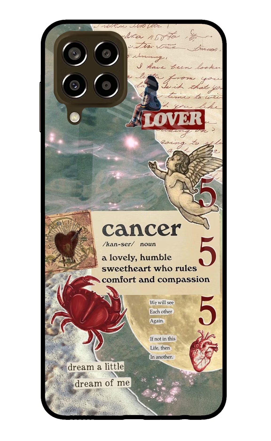 Cancer Zodiac Samsung M33 5G Glass Case Back Cover by Casekaro