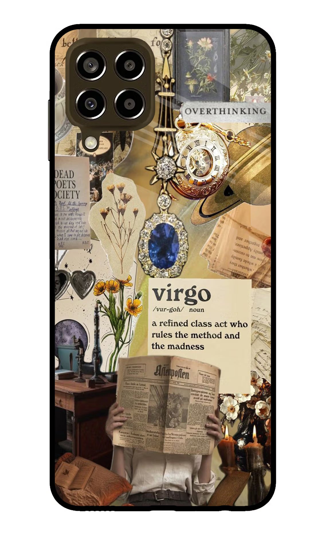 Virgo Zodiac Samsung M33 5G Glass Case Back Cover by Casekaro