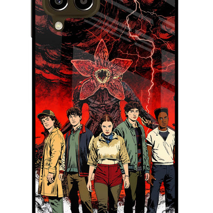 Ordinary Things Characters Samsung M33 5G Glass Case Back Cover by Casekaro