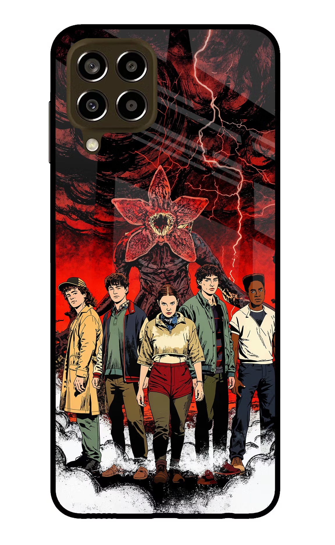 Ordinary Things Characters Samsung M33 5G Glass Case Back Cover by Casekaro