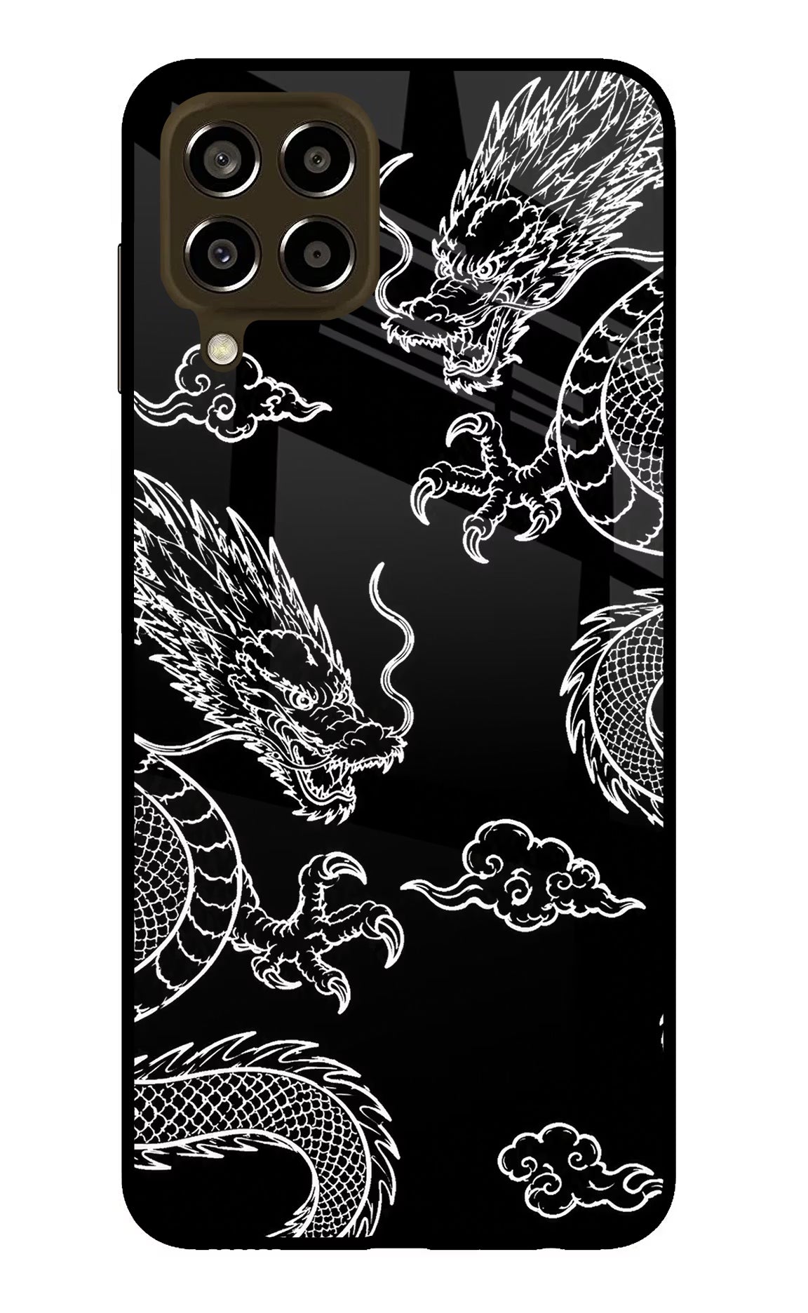 Twin Dragons Samsung M33 5G Glass Case