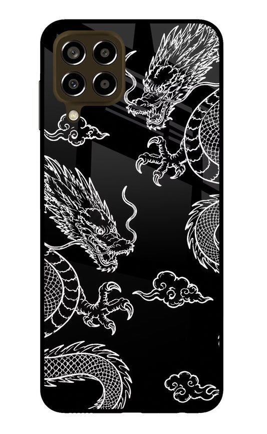 Twin Dragons Samsung M33 5G Glass Case