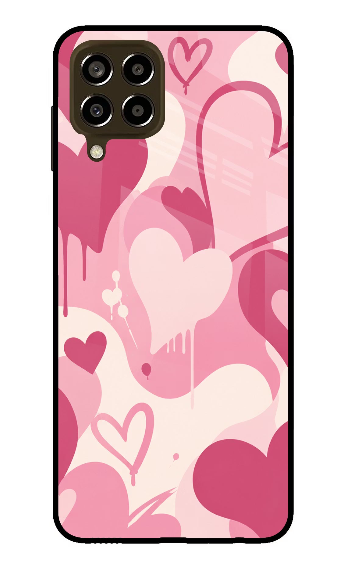 Hearty case Samsung M33 5G Glass Case Back Cover by Casekaro