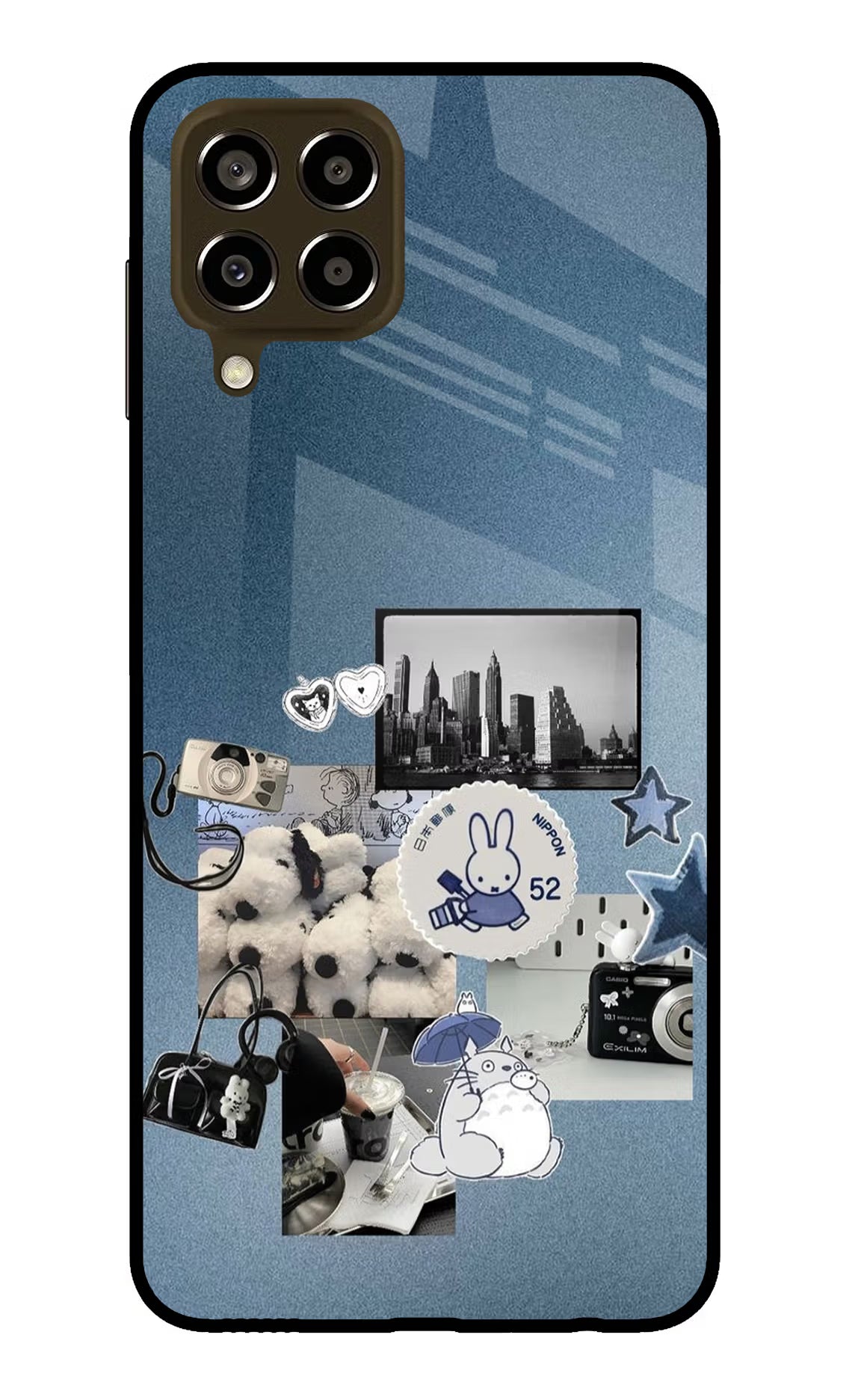 Miffy Samsung M33 5G Glass Case Back Cover by Casekaro