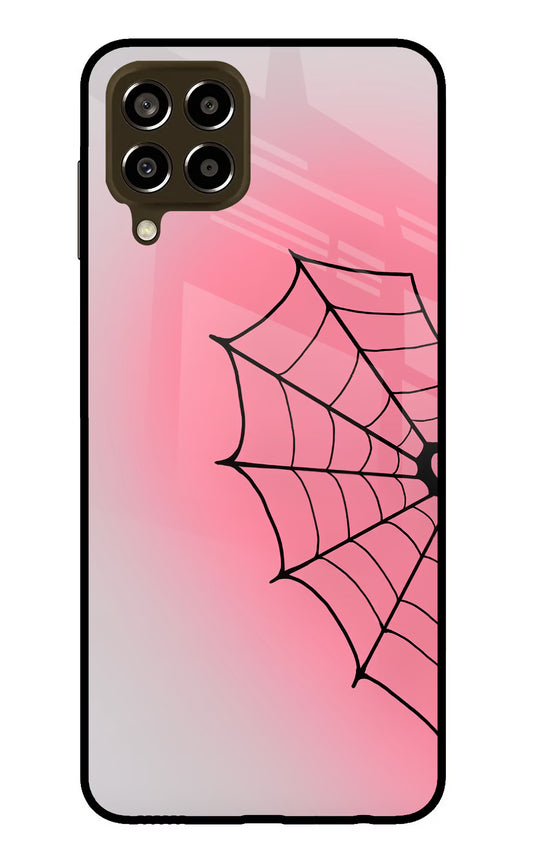 Pink Web Samsung M33 5G Glass Case