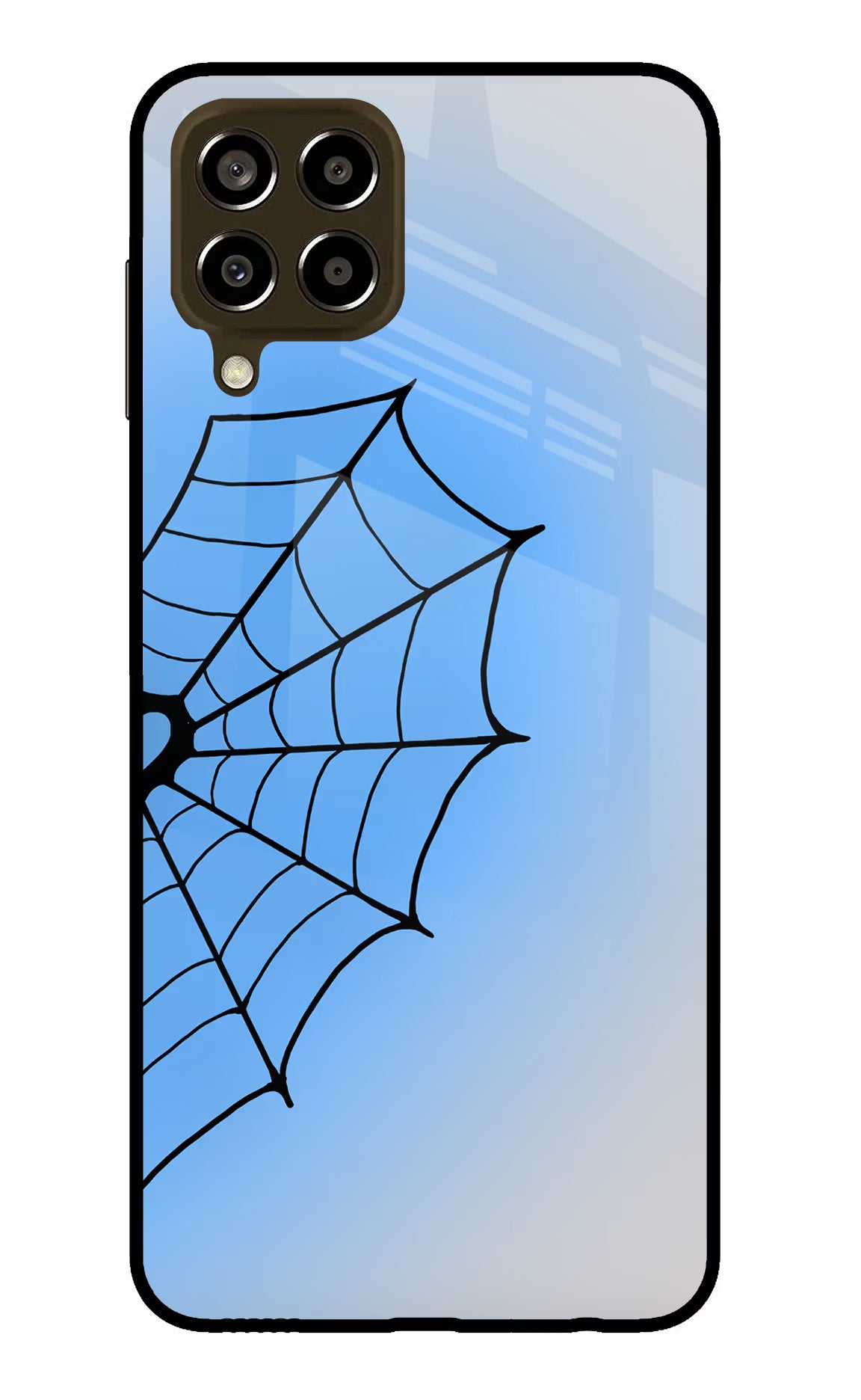 Blue Web Samsung M33 5G Glass Case
