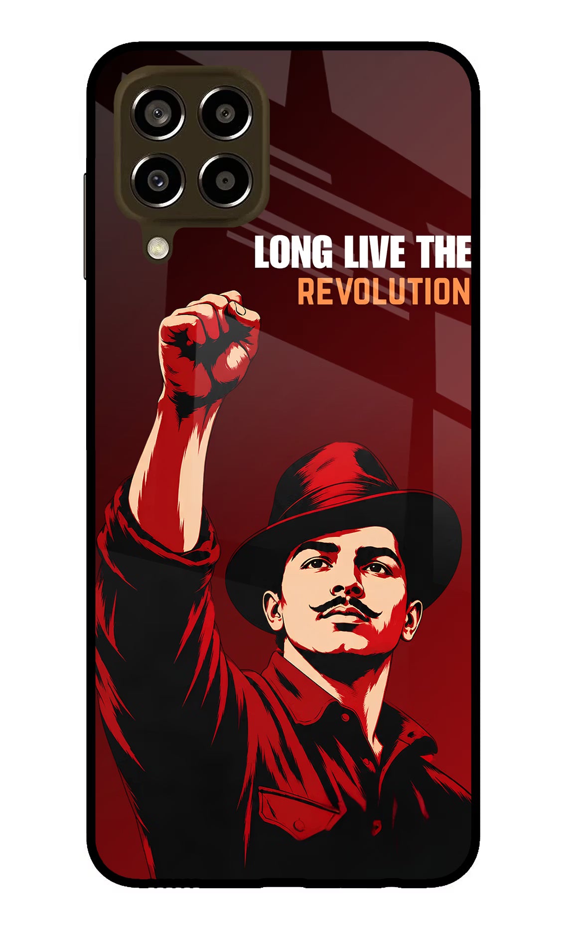 Bhagat Singh Revolution Samsung M33 5G Glass Case