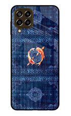 Koi Blue Samsung M33 5G Glass Case
