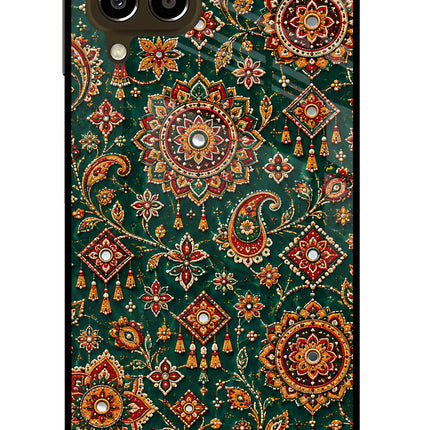 Green Pataka Samsung M33 5G Glass Case