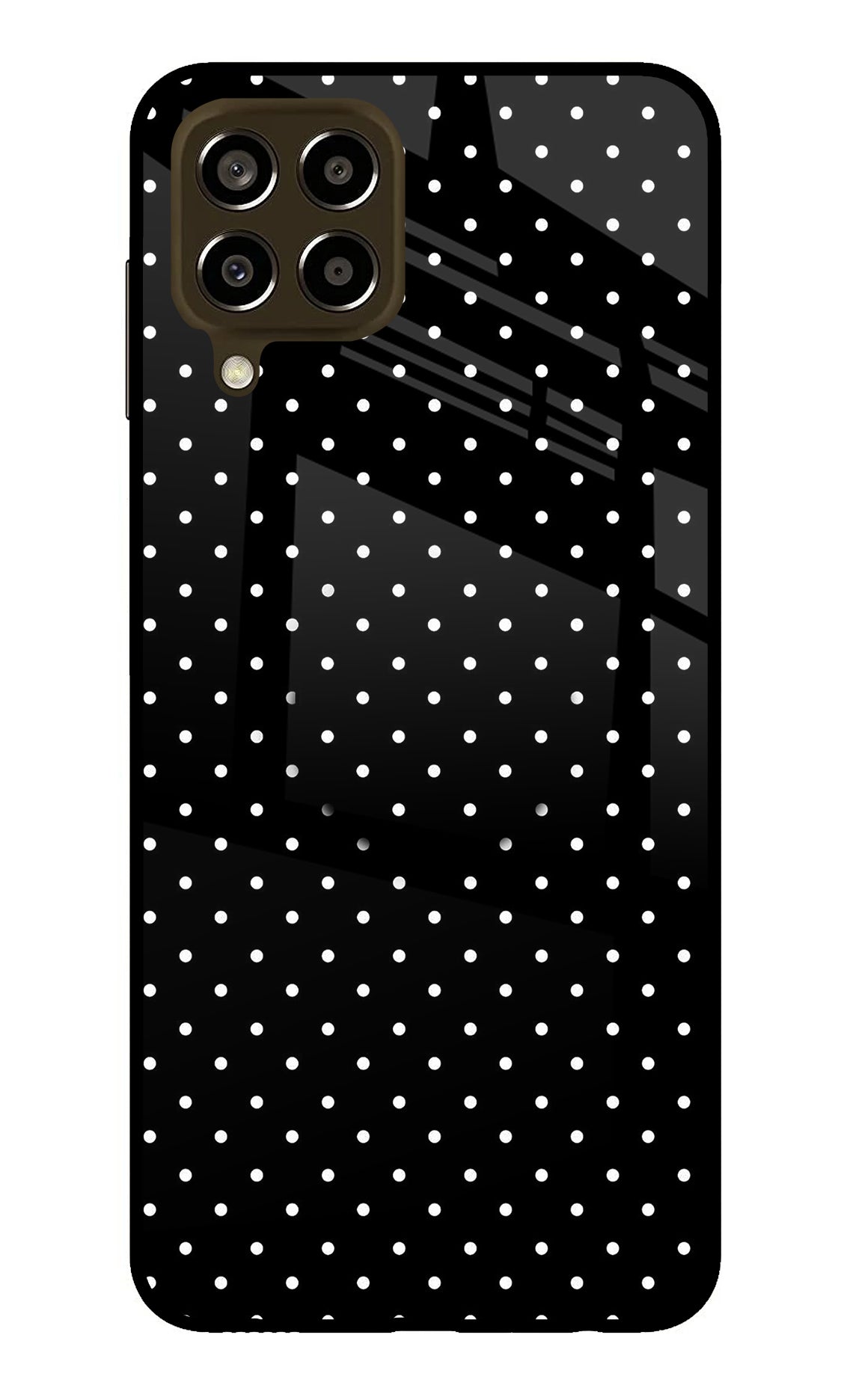 White Dots Samsung M33 5G Glass Case