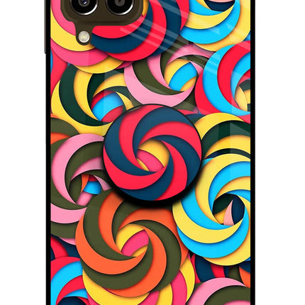 Spiral Pattern Samsung M33 5G Glass Case