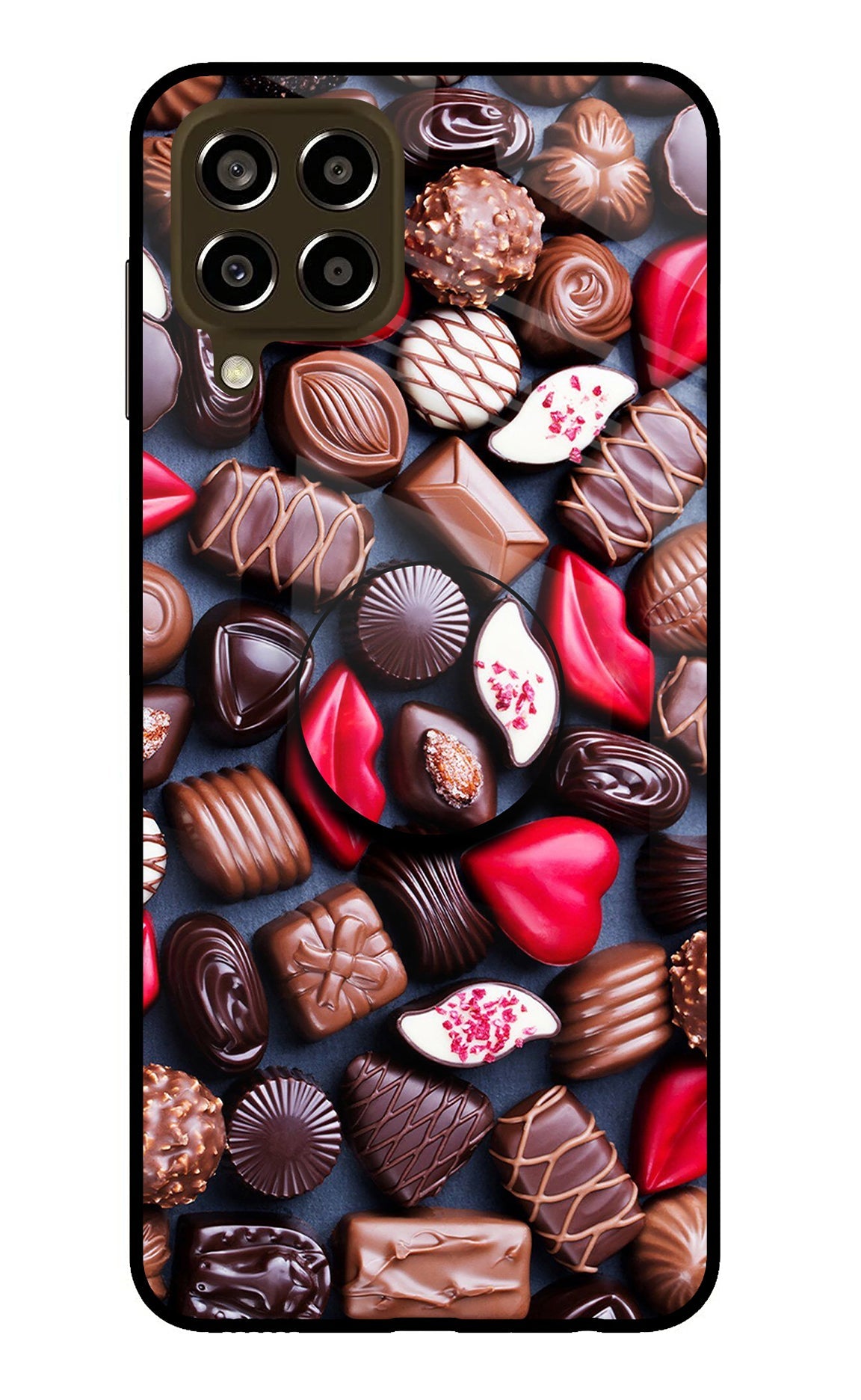 Chocolates Samsung M33 5G Glass Case