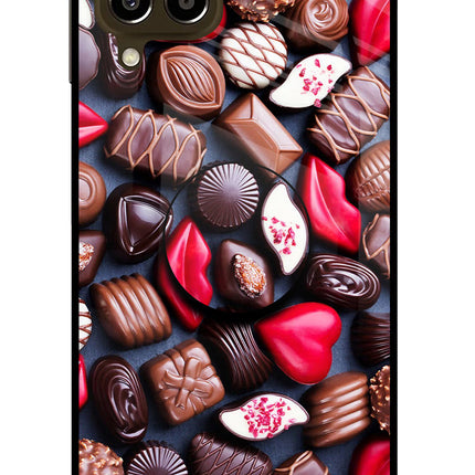 Chocolates Samsung M33 5G Glass Case