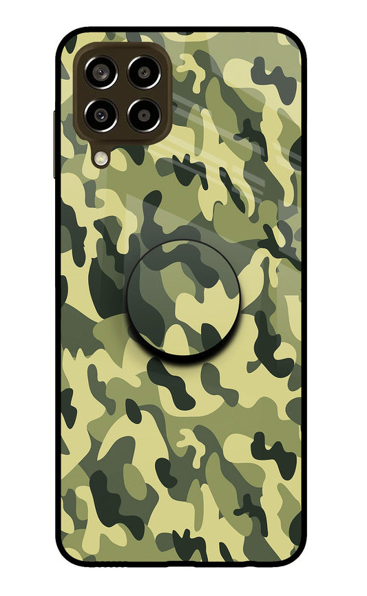 Camouflage Samsung M33 5G Glass Case
