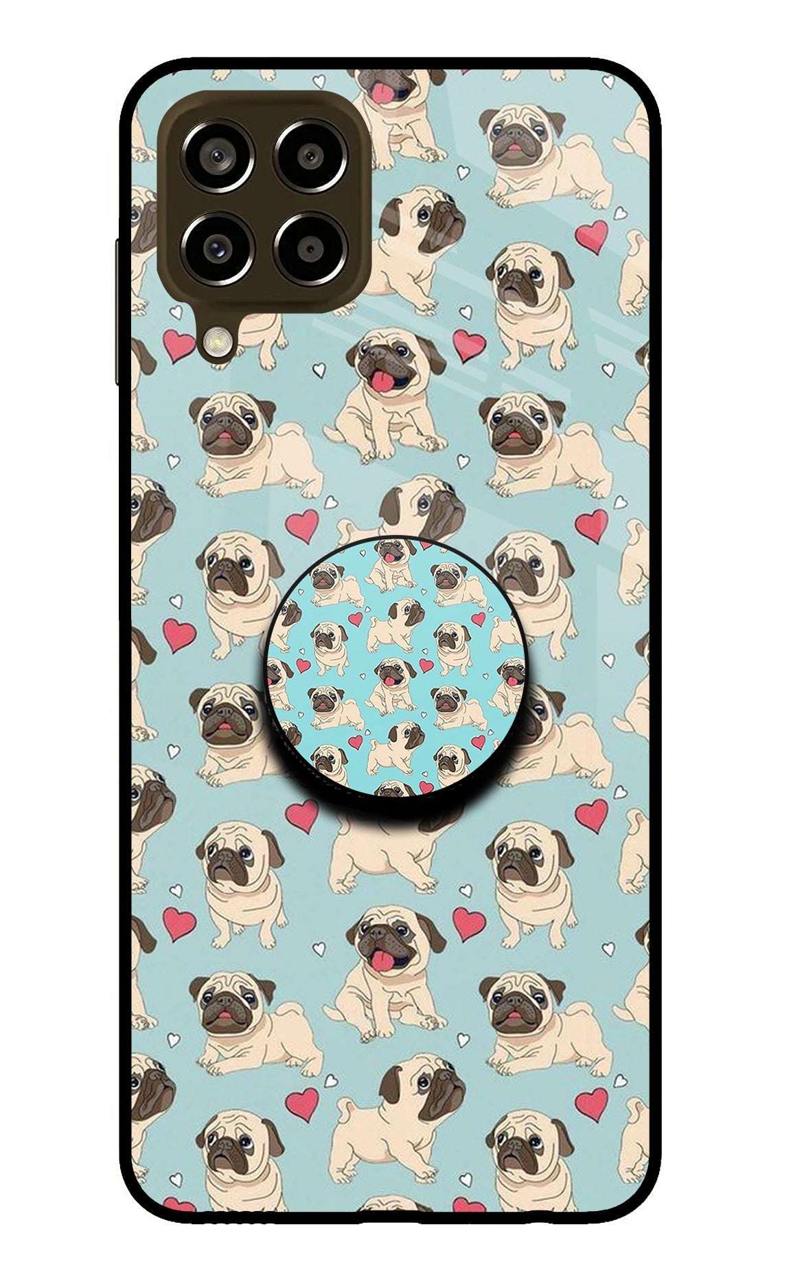 Pug Dog Samsung M33 5G Glass Case