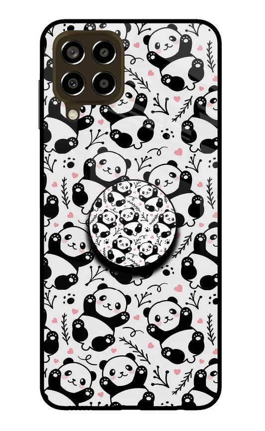 Cute Panda Samsung M33 5G Glass Case