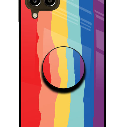 Rainbow Samsung M33 5G Glass Case