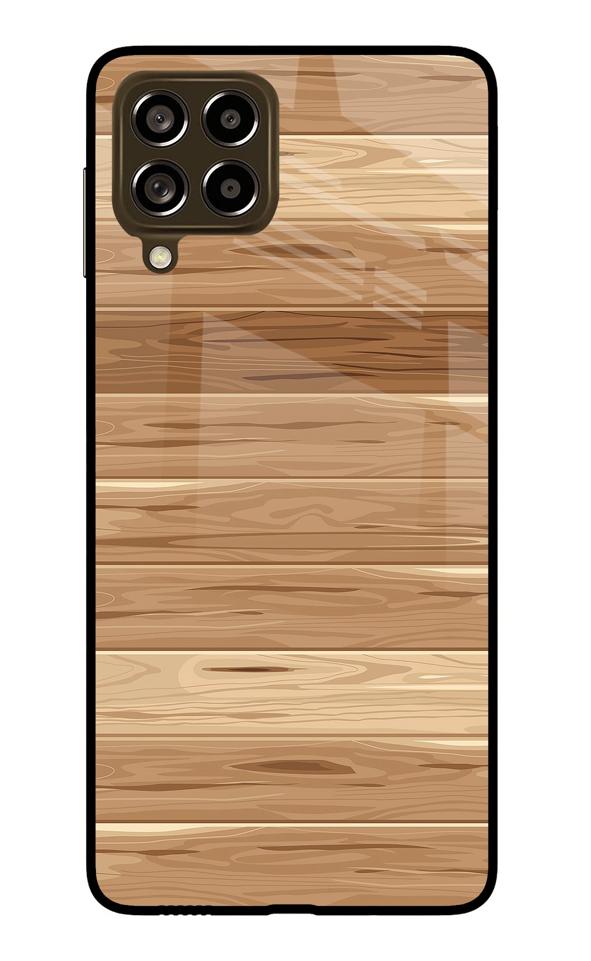 Wooden Vector Samsung M53 5G Glass Case