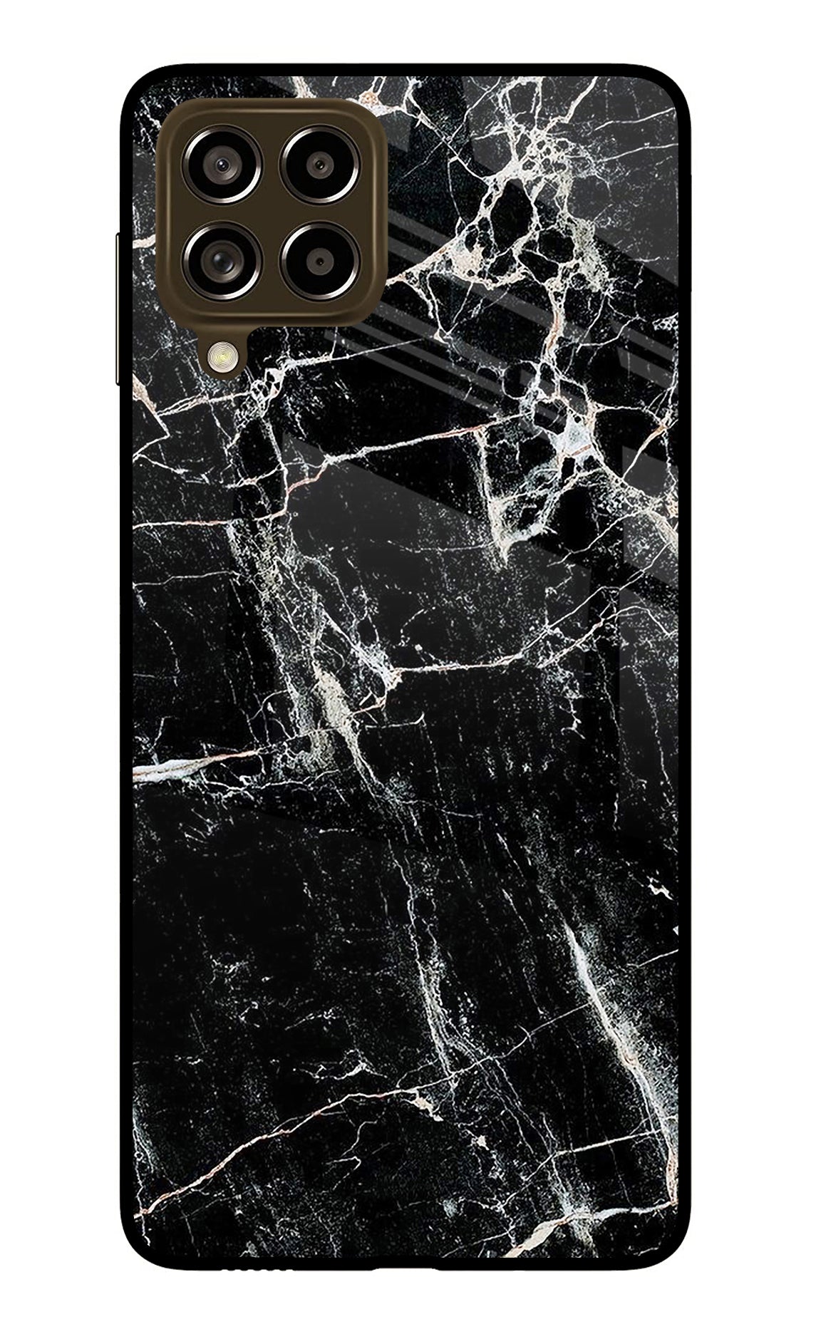 Black Marble Texture Samsung M53 5G Back Cover