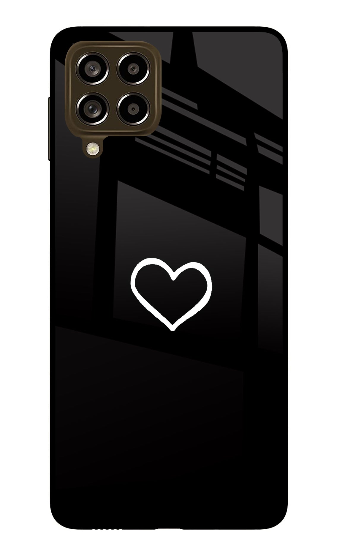 Heart Samsung M53 5G Glass Case