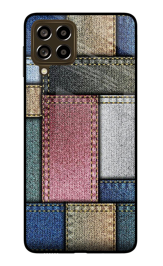 Multicolor Jeans Samsung M53 5G Glass Case