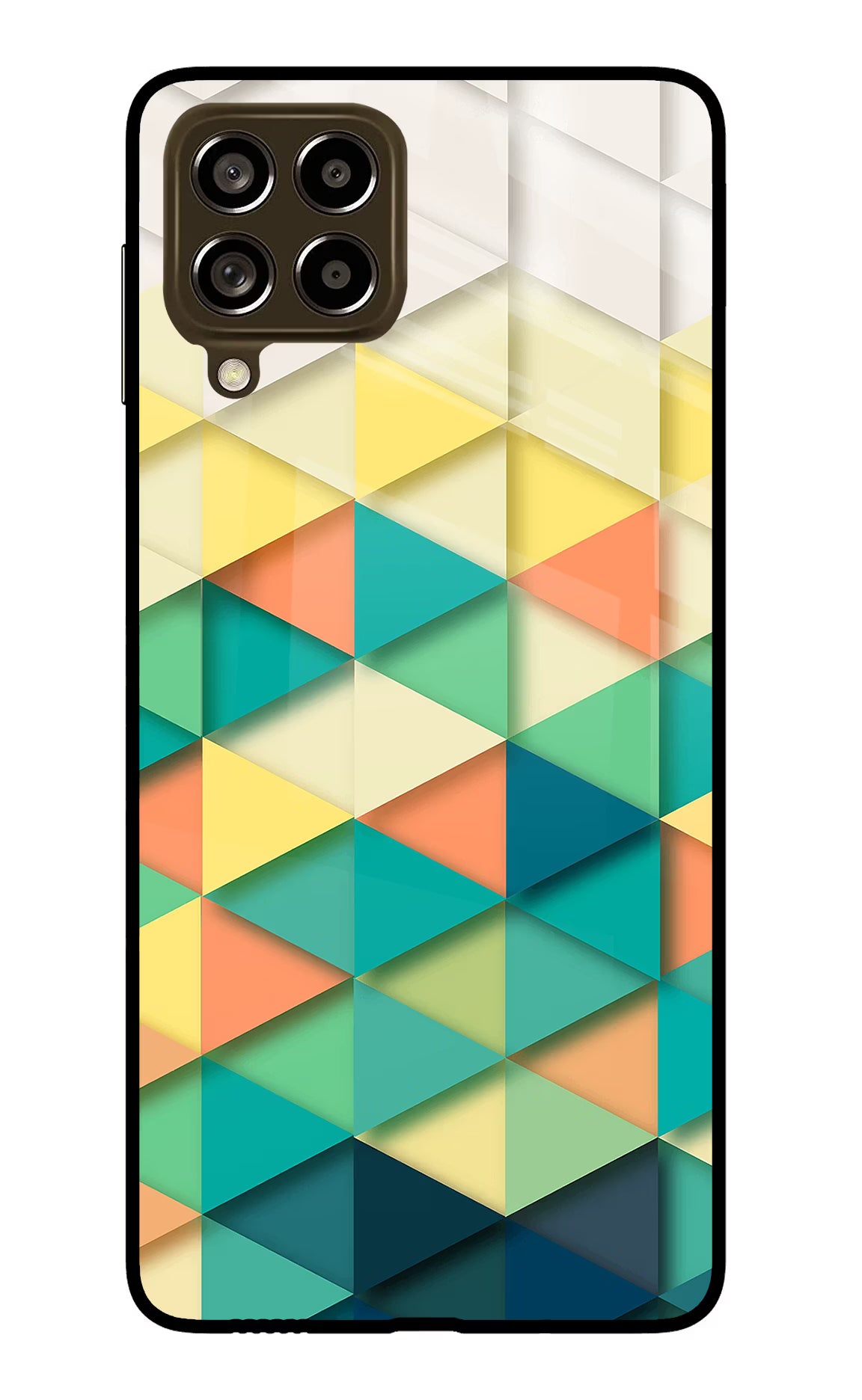 Abstract Samsung M53 5G Glass Case Back Cover by Casekaro