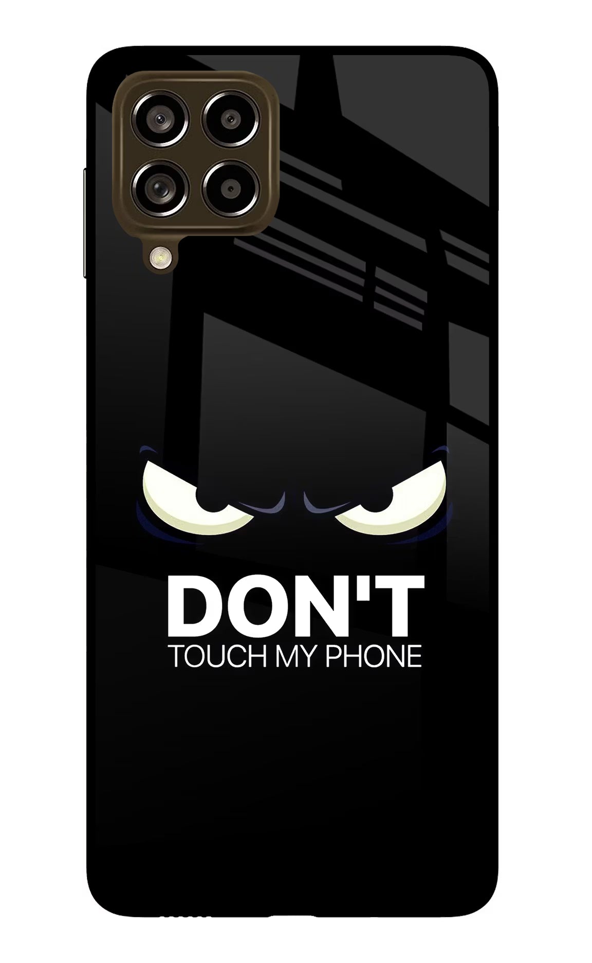 Don'T Touch My Phone Samsung M53 5G Glass Case Back Cover by Casekaro
