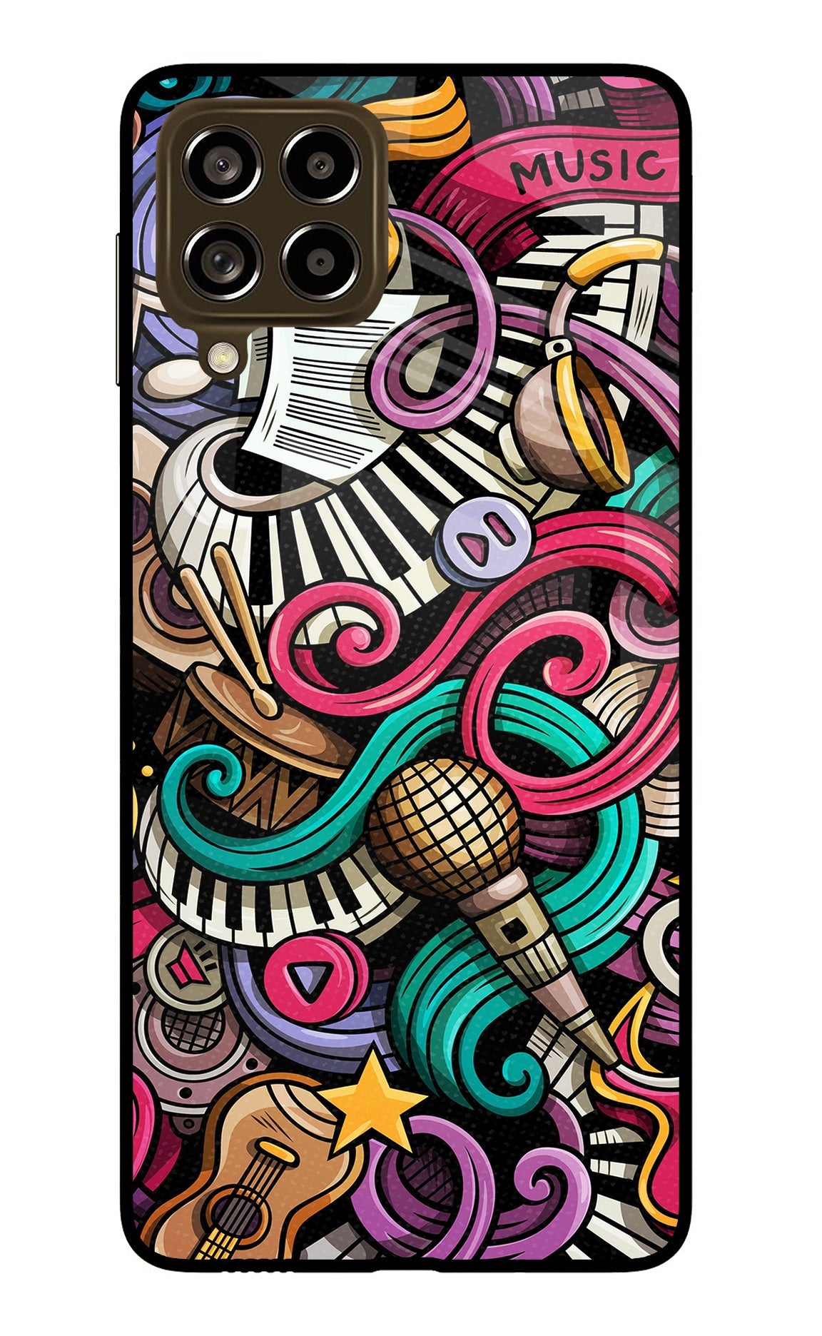 Music Abstract Samsung M53 5G Back Cover