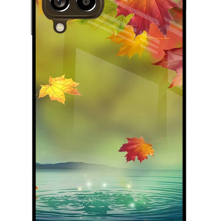 Flowers Samsung M53 5G Glass Case
