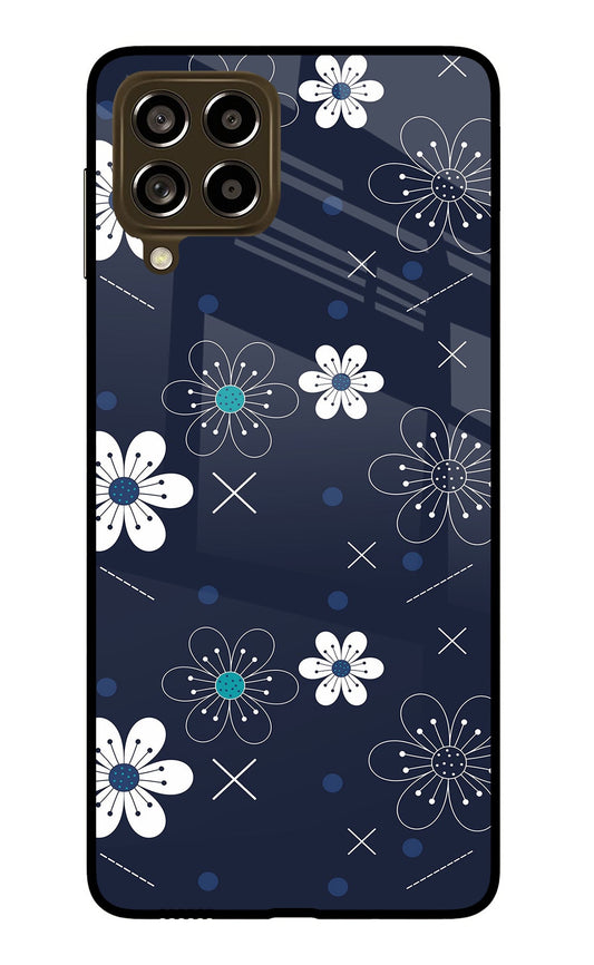 Flowers Samsung M53 5G Glass Case